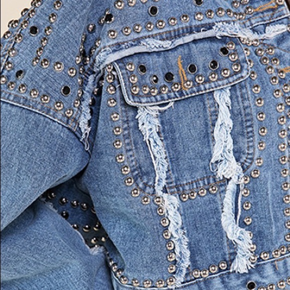 Studded Denim Jacket - Picture 7 of 7